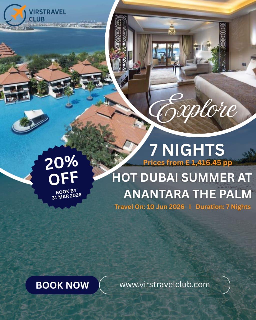 Hot Dubai Summer At Anantara The Palm